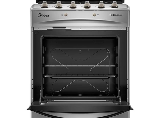 Cocina a gas MIDEA MCG-4QPI24NS 4 platos, Gris. Caja con desgaste4