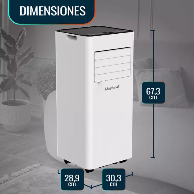 Aire Acondicionado Portátil Master-G MGAC9PORWF 9.000 BTU3