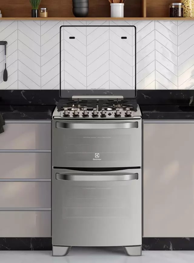 Cocina a Gas 4 Quemadores 56DXA Inox3