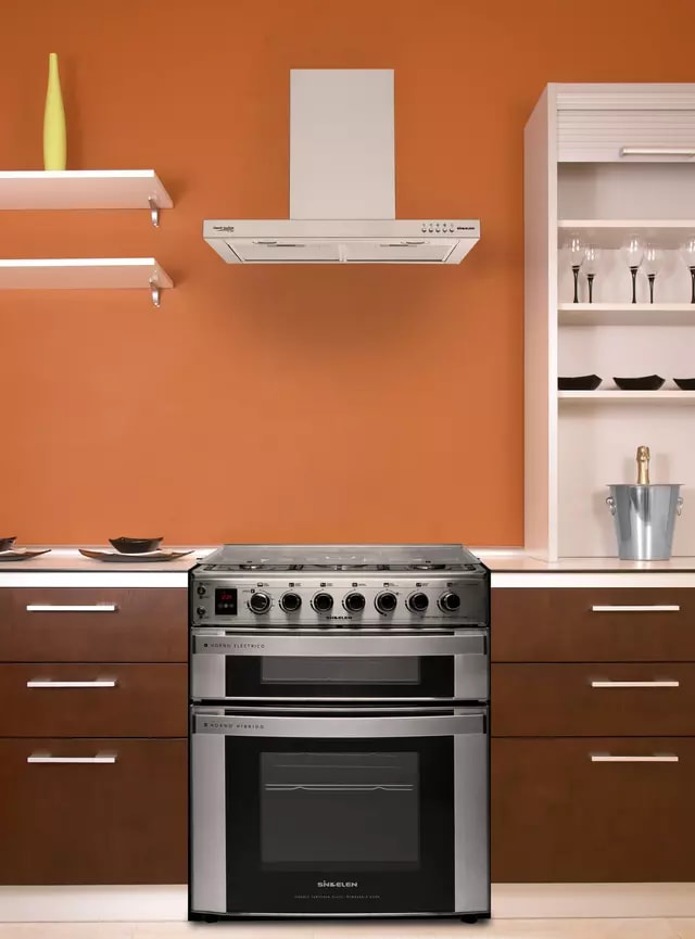 Cocina Sindelen  A Gas 5 Quemadores Doble Horno Híbrida CH-770DHIN4
