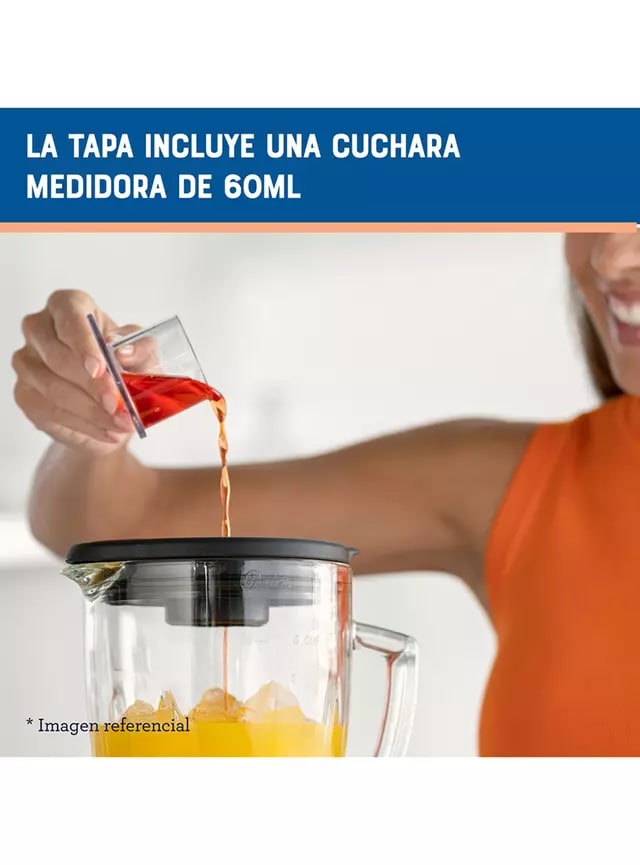Licuadora 6 Velocidades 800W + Pulso BLSTPEGRPB Rojo3