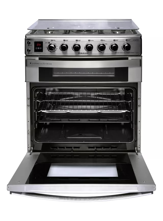 Cocina Sindelen  A Gas 5 Quemadores Doble Horno Híbrida CH-770DHIN2