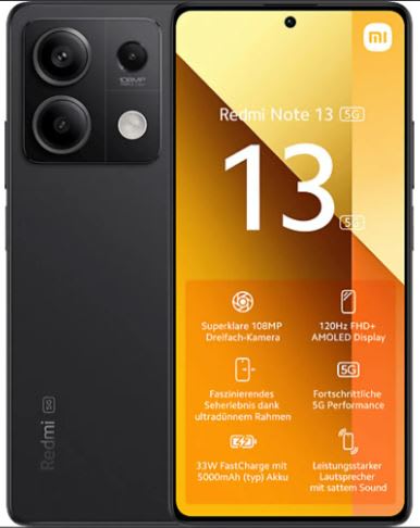Celular Xiaomi Redmi Note 12 PRO 5G 256GB 8GB (Reacondicionado) Negro1