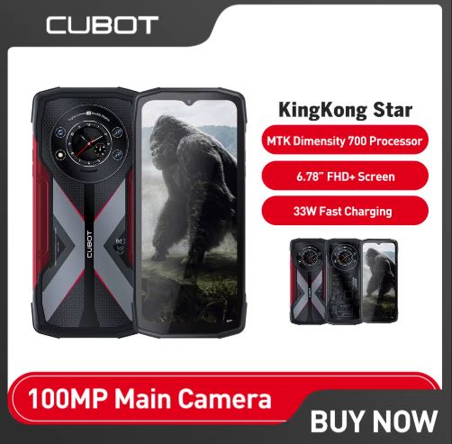 Celular Cubot Kingkong Star 5G 24GB 256GB (Reacondicionado) Rojo2