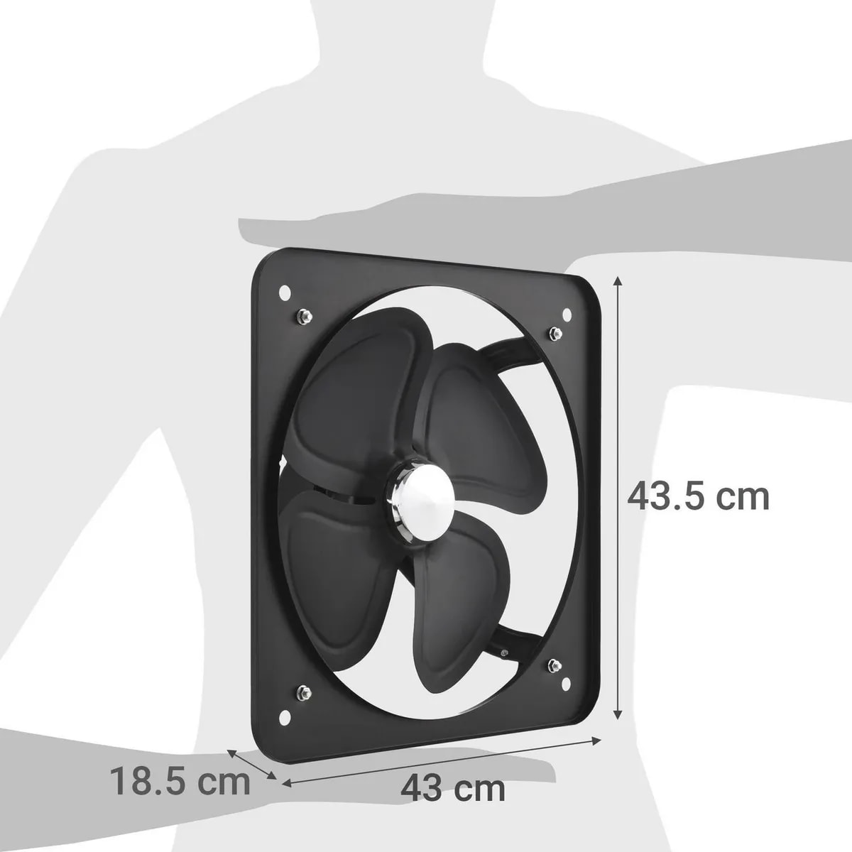 Extractor de Aire Industrial de Pared Volker D : 35 cm6