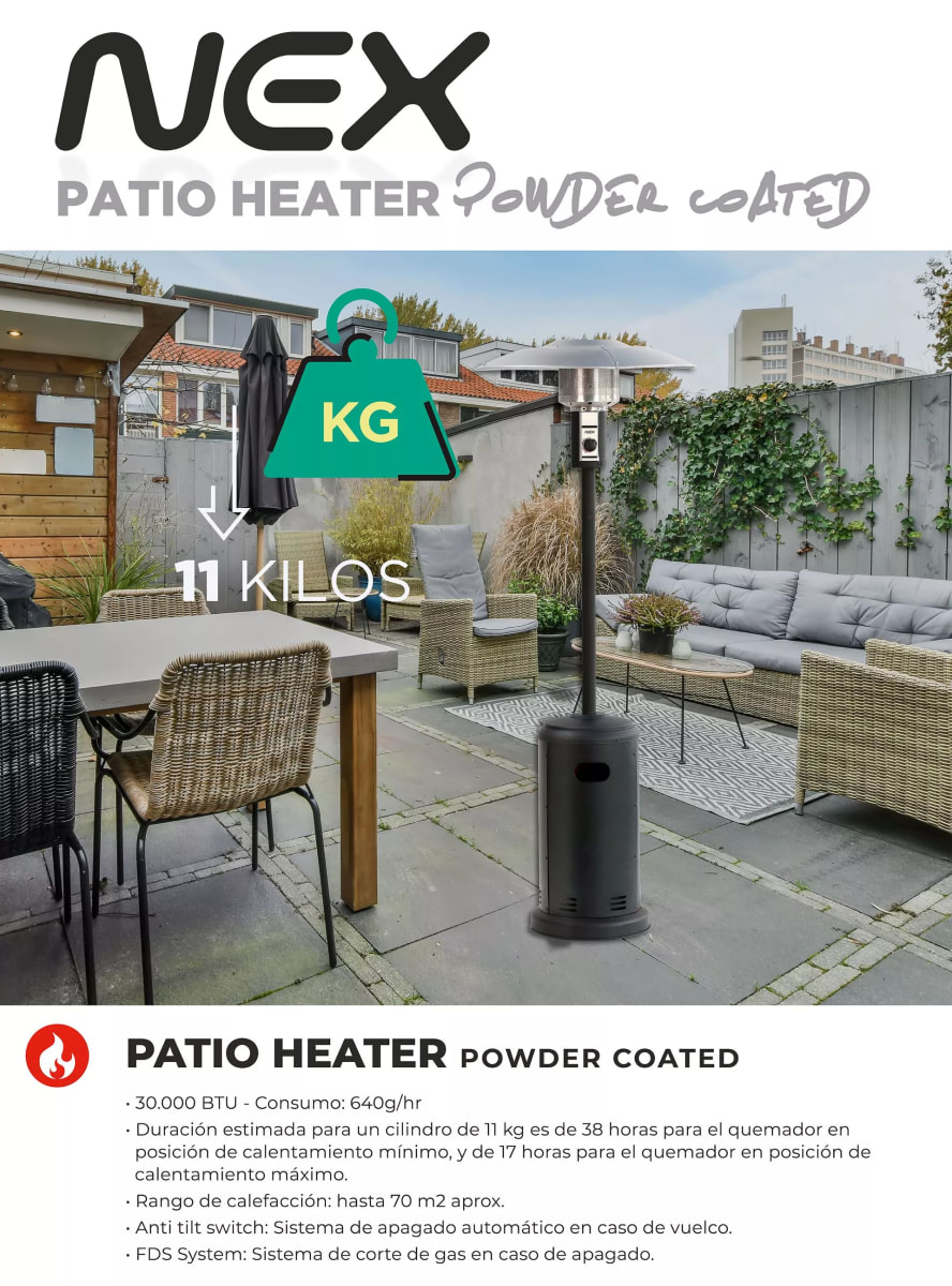 PATIO HEATER POWDER COAT NEX6