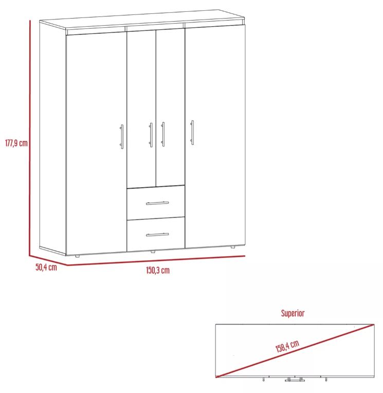 CLOSET BARILOCHE TU HOME COLOR WENGUE3