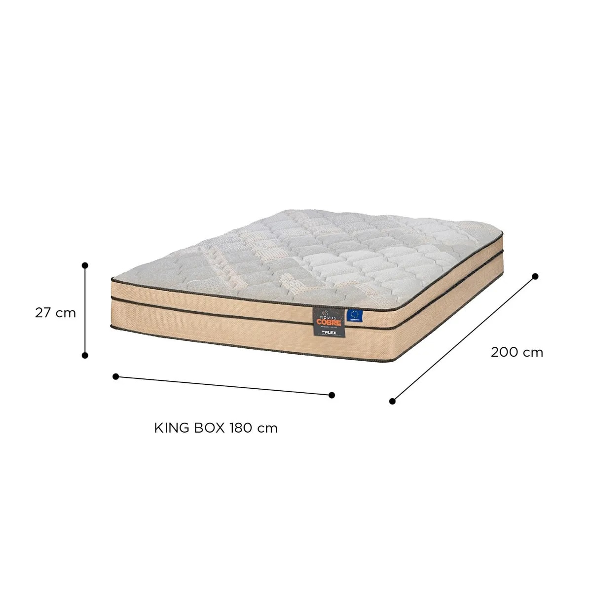 Colchon Flex Novus Cobre 180x2001
