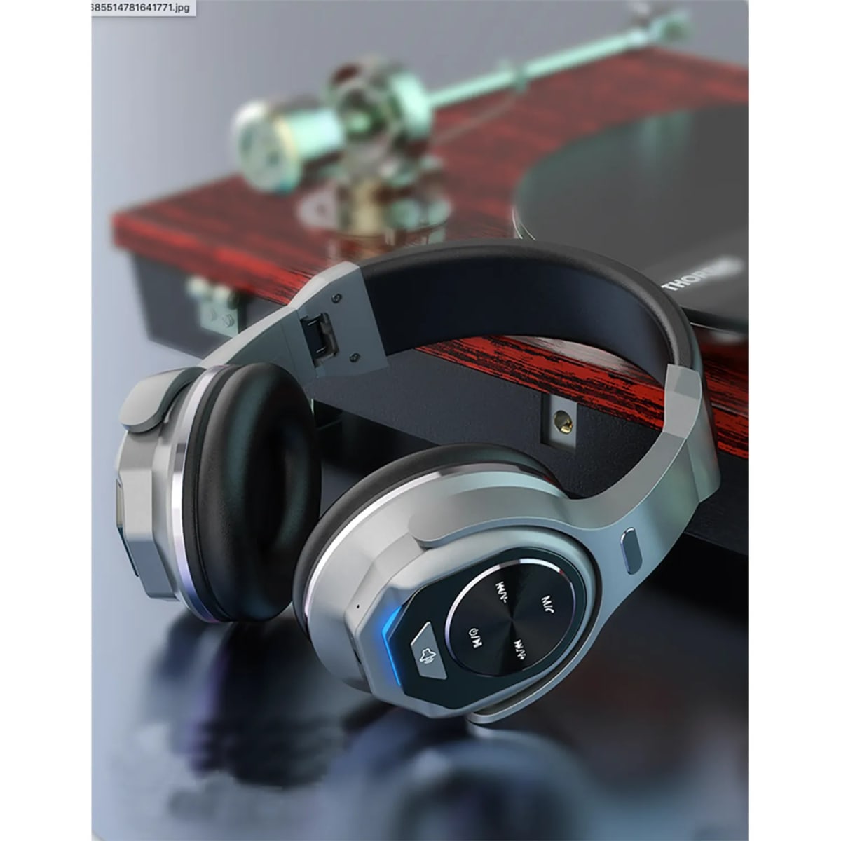 Audifonos Cancelacion Ruido Diadema Inalámbrico Bluetooth -QYS-V8-Negro1