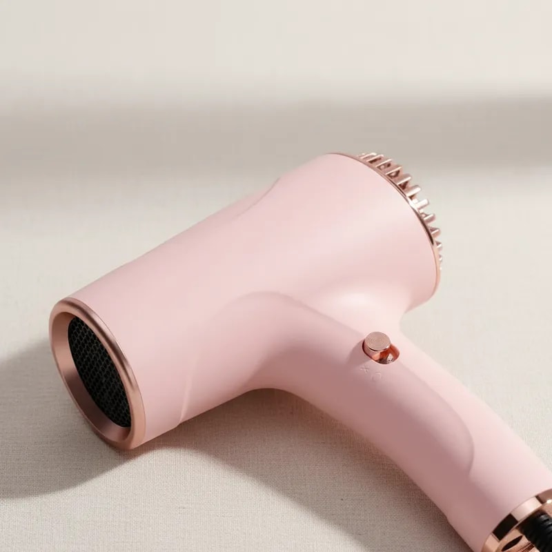 Secador de pelo portátil inalámbrico multifuncional - Rosado2