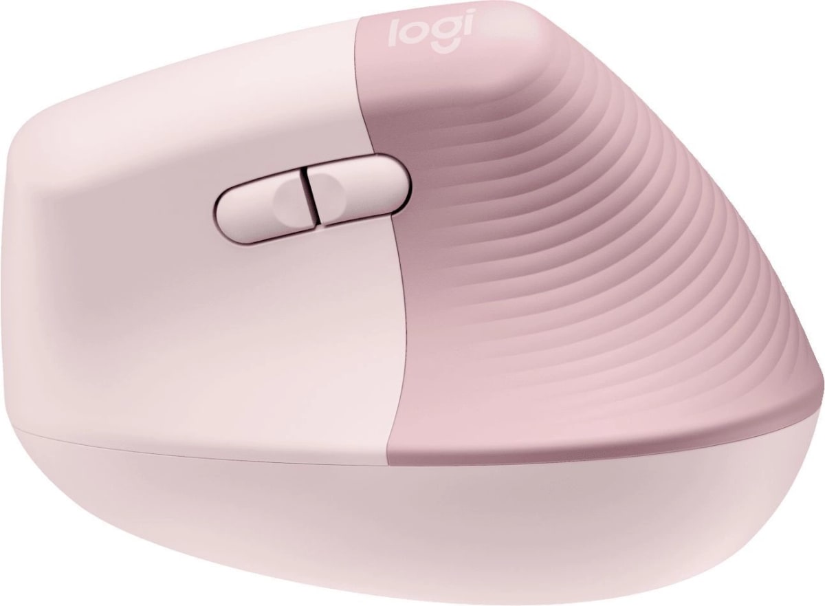 Mouse Ergonómico Vertical Logitech Lift Inalámbrico-Rosado2