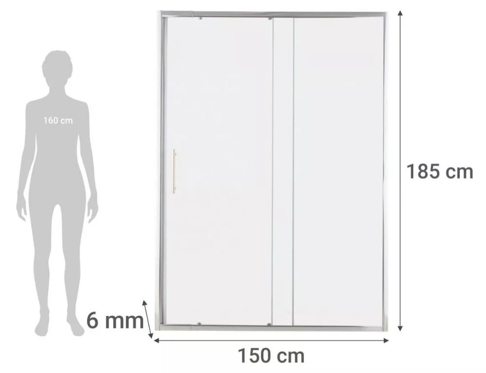 Mampara DUCHA ajustable Sensi D'Acqua2