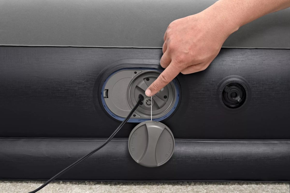 Colchón Inflable Twin Tritech Gris con Bomba USB3