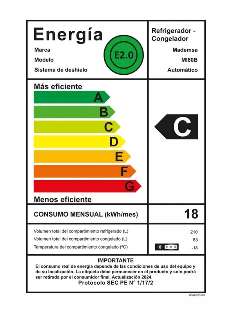 Refrigerador Mademsa Bottom Freezer No Frost 293 L7