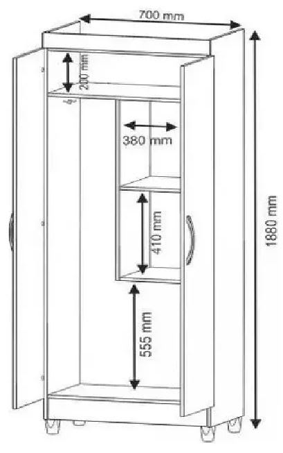 ARMARIO LAVANDA BLANCO 2 PUERTAS1