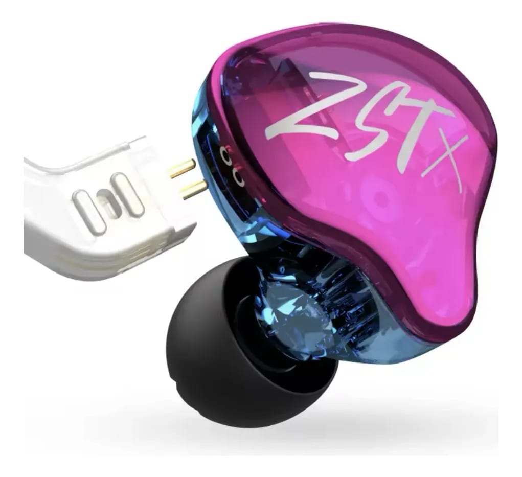 Audífonos Kz Zst X Púrpura Sin Micrófono Violeta1