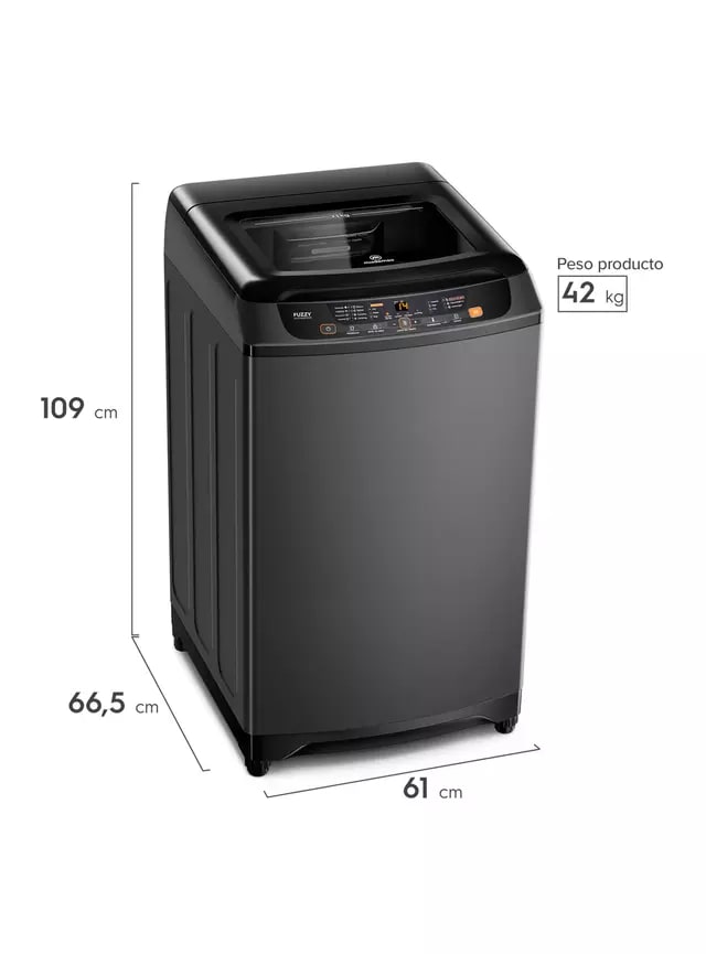 LAVADORA FENSA PREMIUM CARE 21 ONIX, hendidura parte frontal, caja genérica3