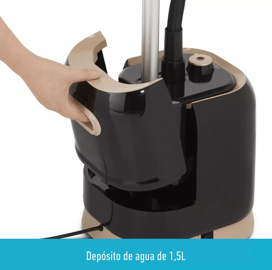 Plancha vapor vertical rowenta prostyle rowenta negro, caja dañada.3