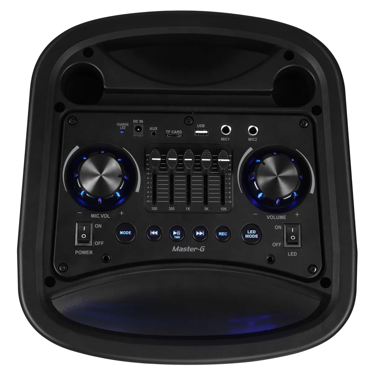 Parlante karaoke doble 8'' TWS MGPHANTOM, caja con desgaste3