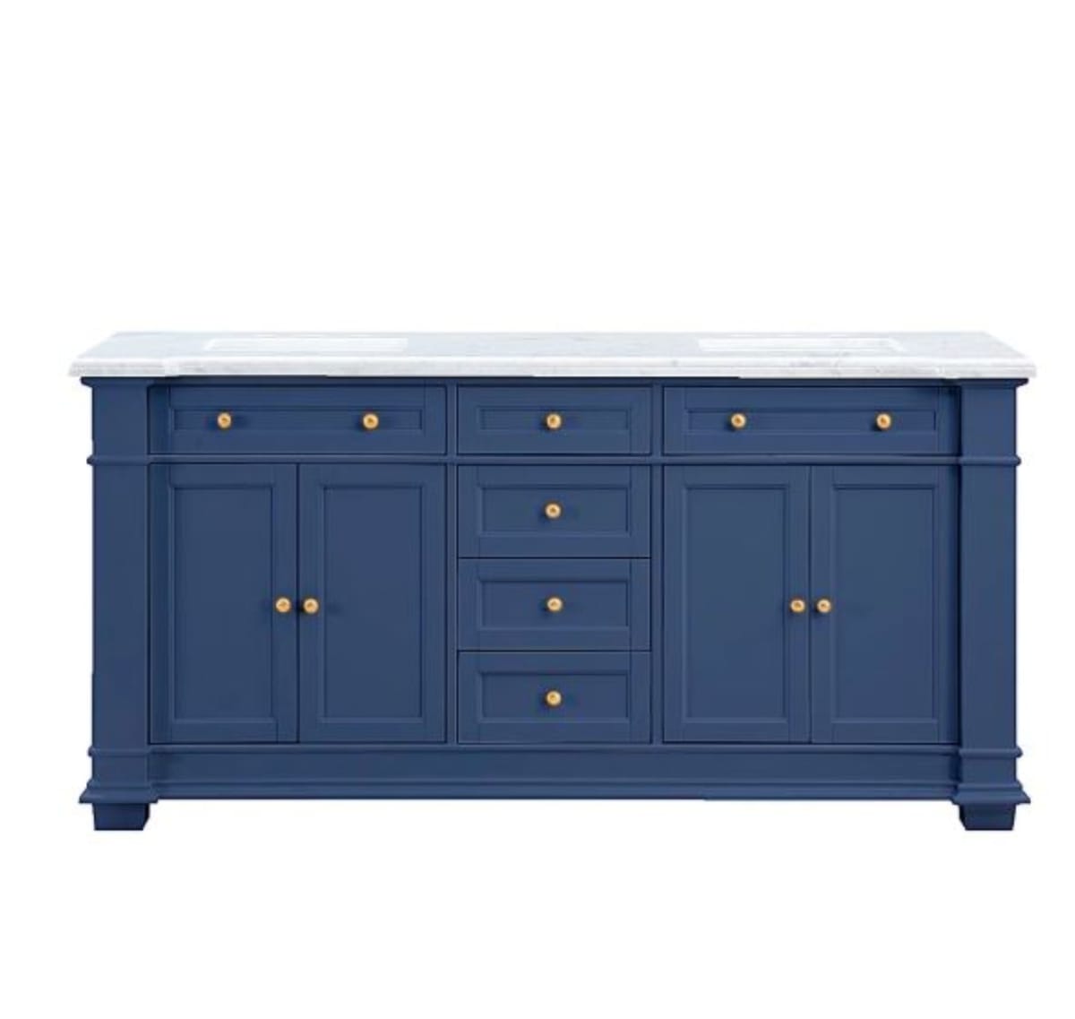 Vanitorio De Baño Birch Lane Rea 182x91 Cub Mármol Carrara1