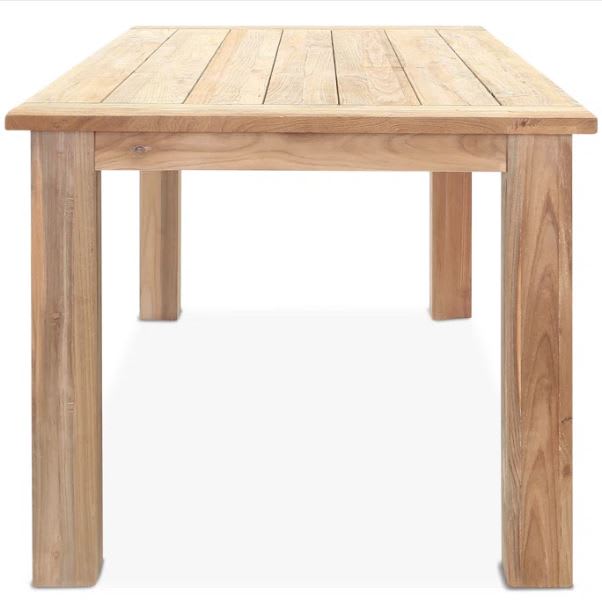 Mesa de Comedor Exterior de Teca Rectangular Morones1