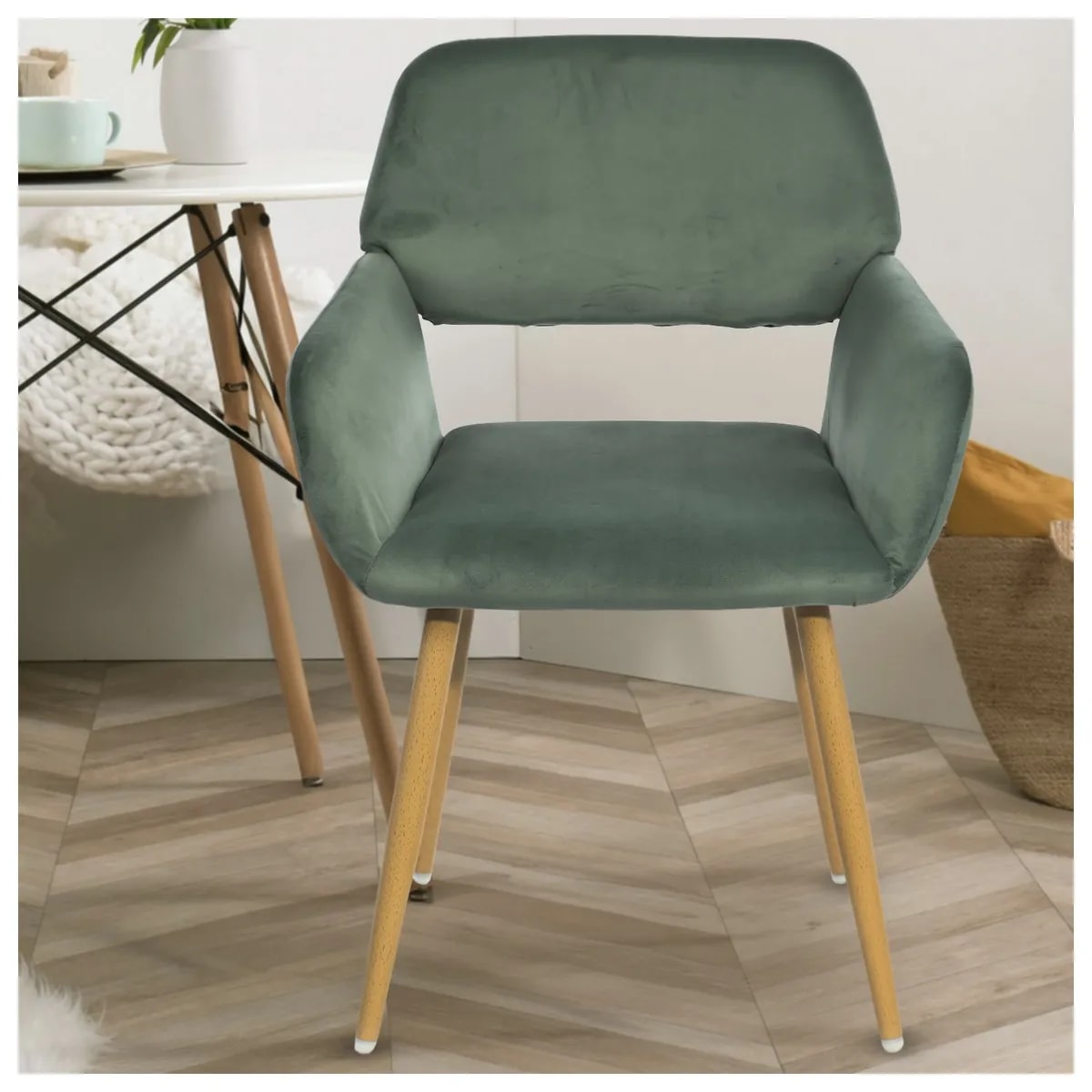 Pack 2 Sillas Comedor Sitial Cromwell Verde.3