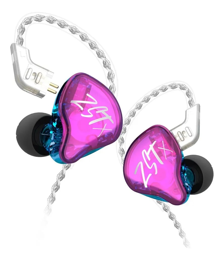 Audífonos Kz Zst X Púrpura Sin Micrófono Violeta2