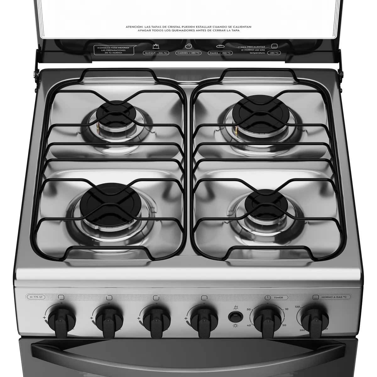 Cocina Mademsa  4 Quemadores Horno De 65 Lt Gas Licuado M 775 St3