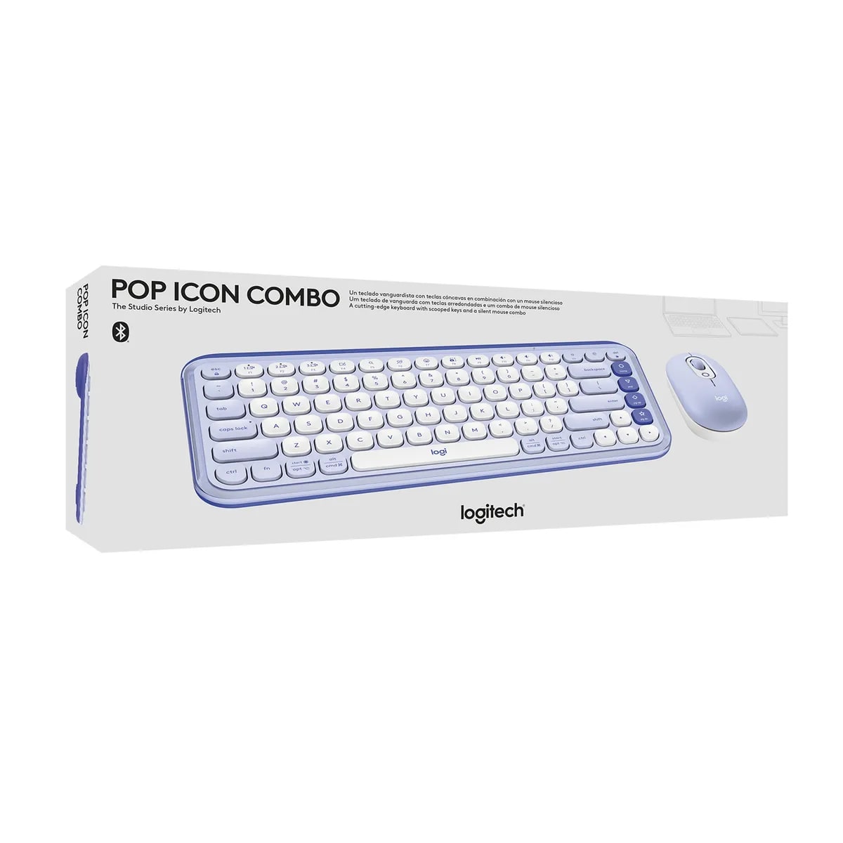 Teclado Y Mouse Logitech Pop Icon White 920013055 Blanco1