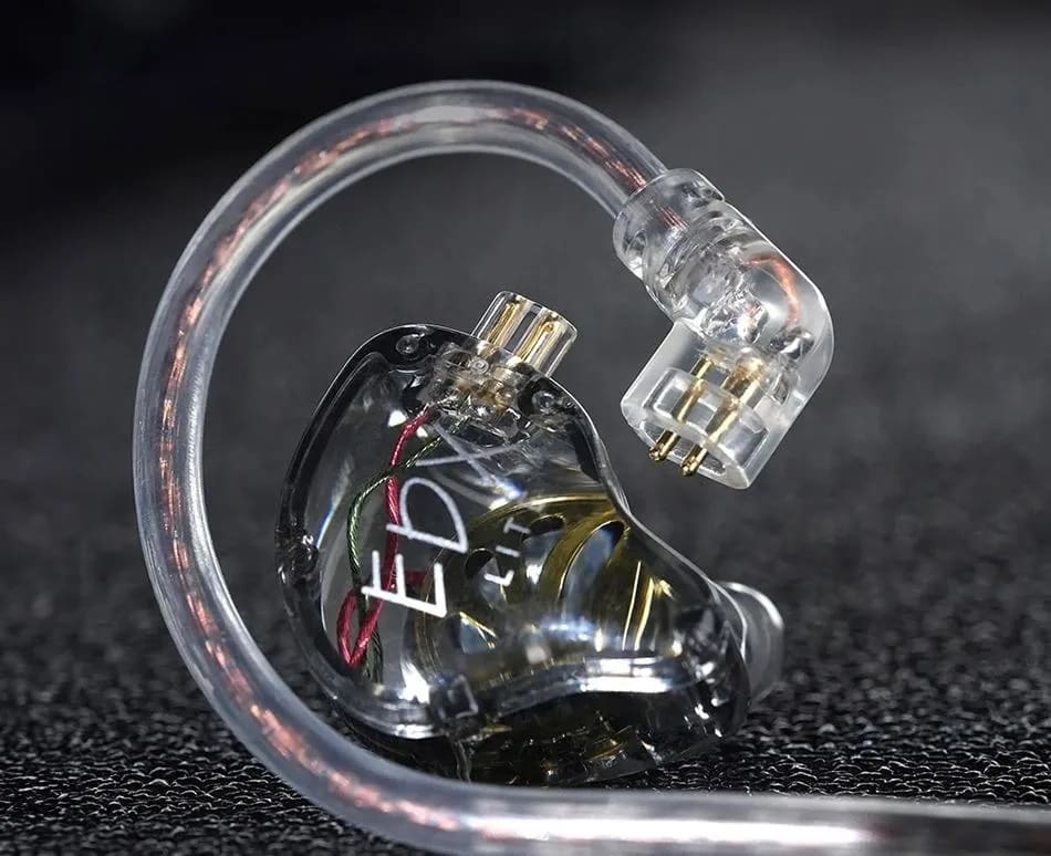 Audífonos Kz Edx Lite Monitores In Ear  Trasparente con Micrófono3