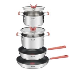 Bateria de cocina tefal optispace de acero inox. 6pz, caja dañada2