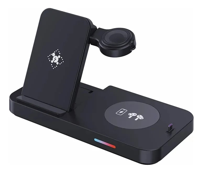 Estación de carga 4 en 1 modelo B-19 -Negro1