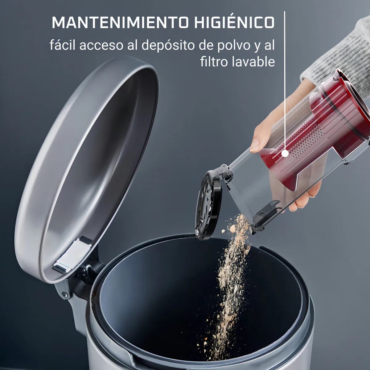 Aspirador escoba - ROWENTA RH6A35WO, caja dañada.3