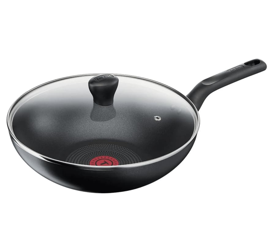 Super cook tefal wokpan 28 con tapa, caja dañada.1