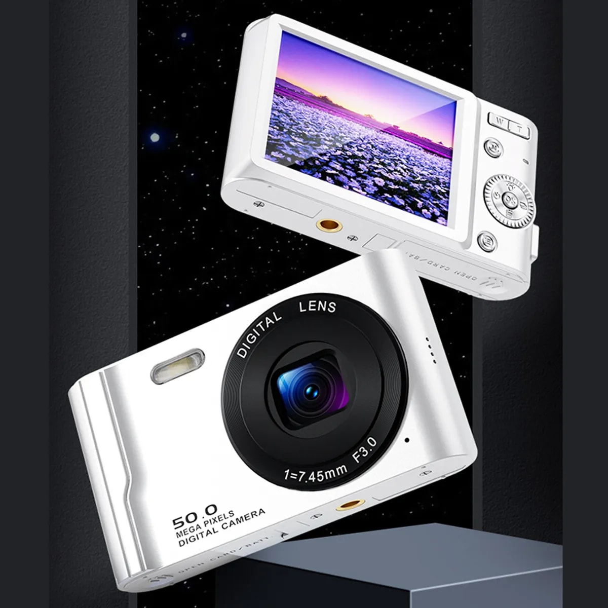 Cámara Foto Digital , 50MP, 4K-Plata2