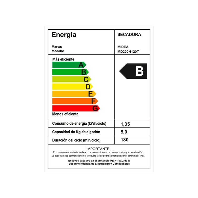 Secadora Bomba Calor Midea Titanium Carga Frontal 12kg, mIca frontal rayada5