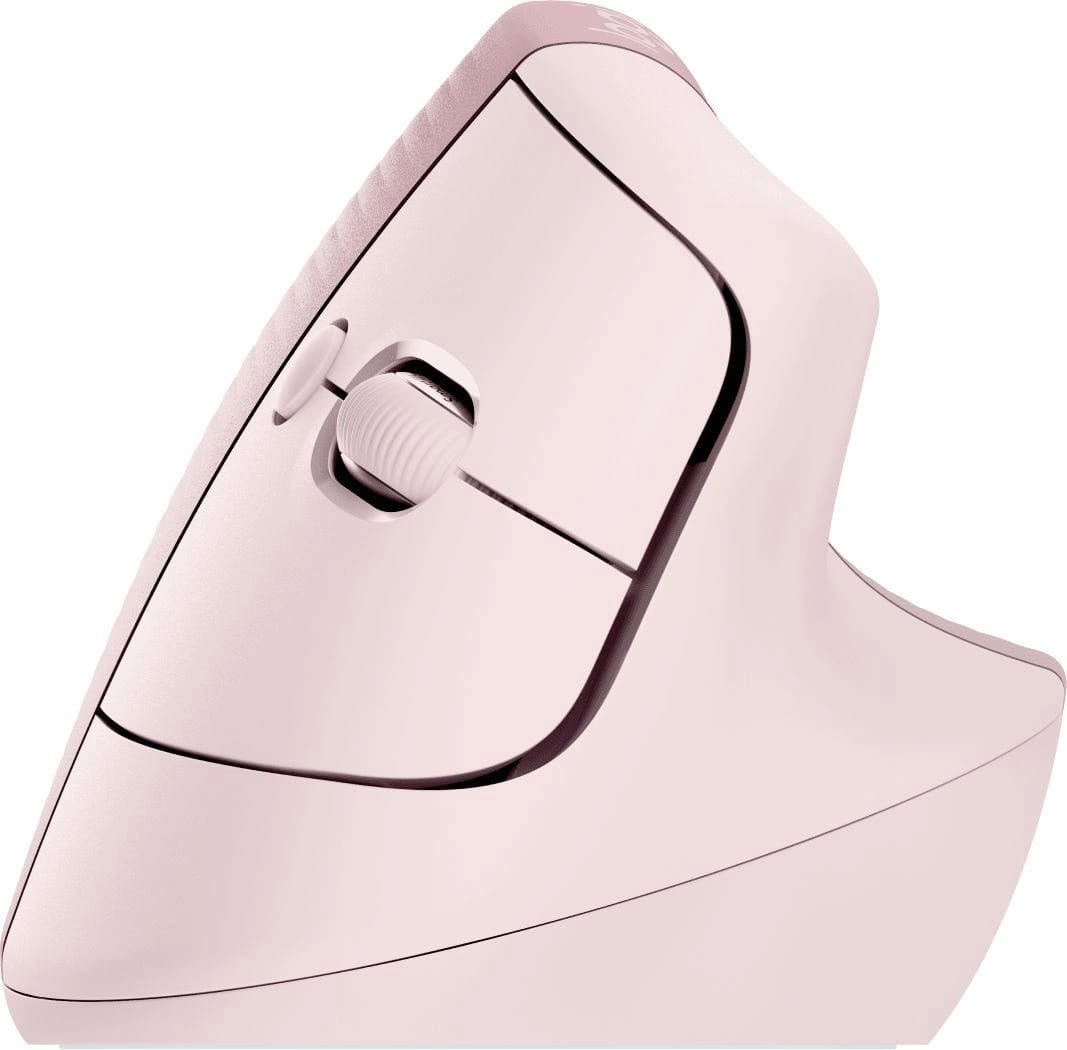 Mouse Ergonómico Vertical Logitech Lift Inalámbrico-Rosado3