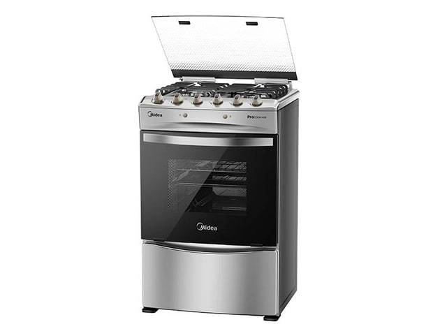 Cocina a gas MIDEA MCG-4QPI24NS 4 platos, Gris. Caja con desgaste3