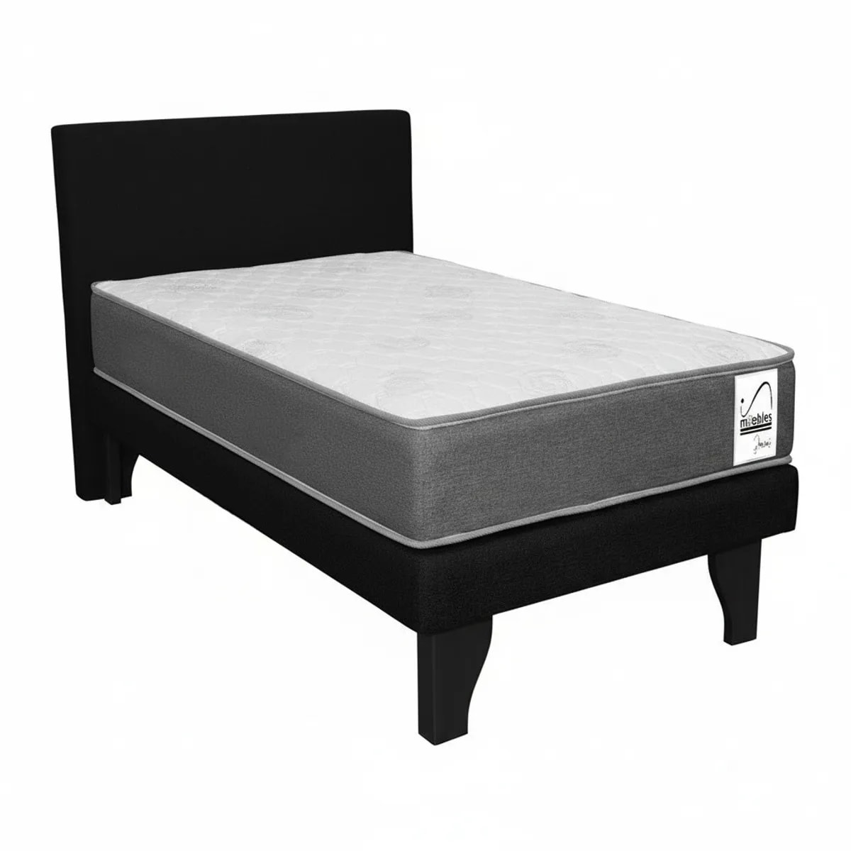 Cama Europea Basic 1 plaza + respaldo2