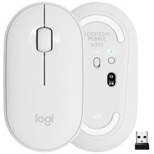 Mouse Logitech M350 Pebble Bluetooth® o USB de 2,4 GHz Blanco1