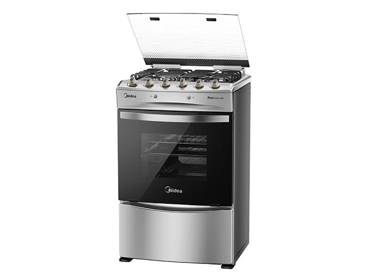 Cocina 4 Quemadores Midea  MCG-4QPI24NS2