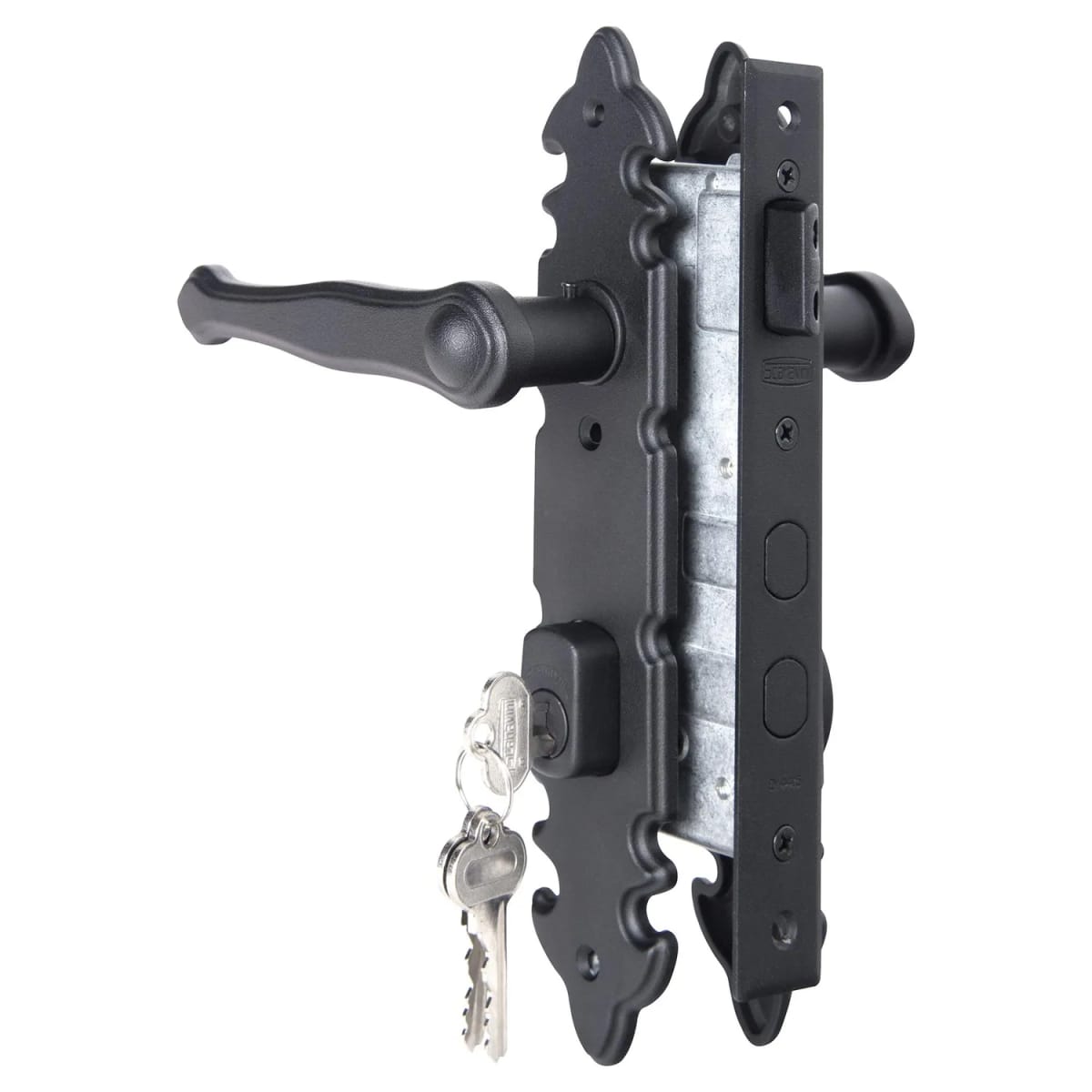Cerradura de manilla Scavanini 1084-935L/L para interior negro3