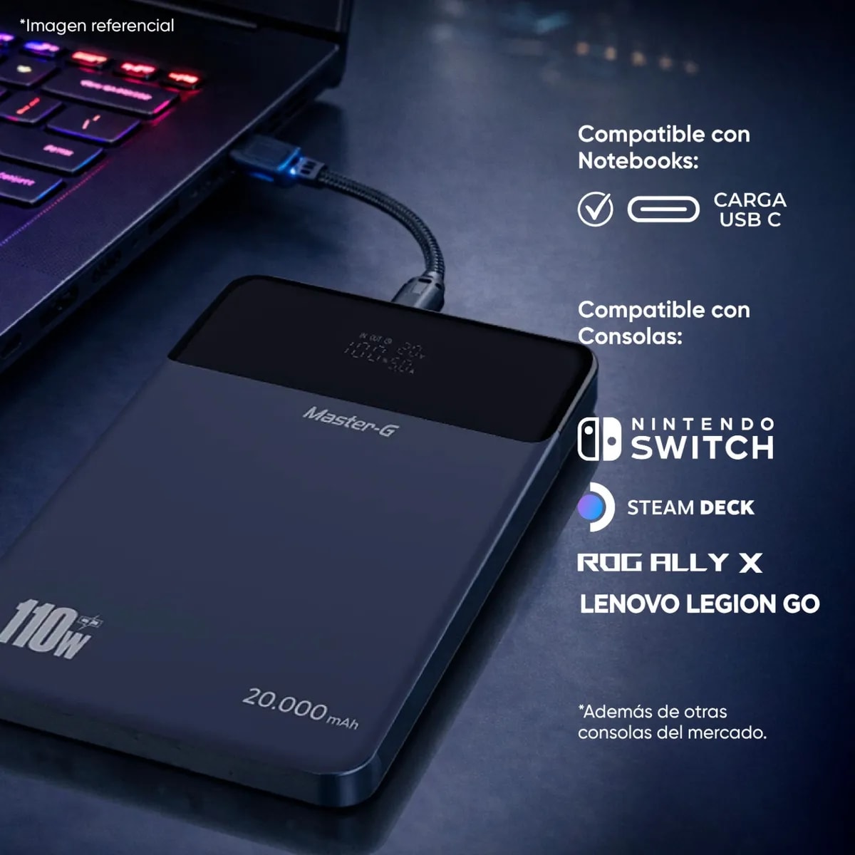 Powerbank MASTER G 20000 MAH 110 W UCP20PD110SLIM3