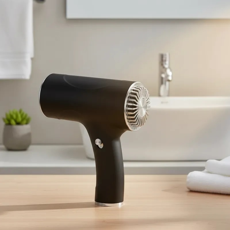 Secador de pelo portátil inalámbrico multifuncional - Negro3