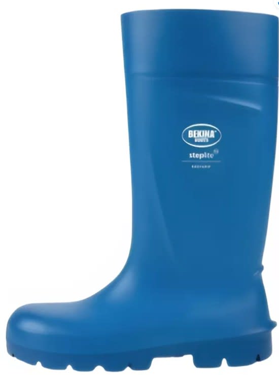 BOTAS DE AGUA S4 BEKINA AZUL * DETALLE DE MANCHA3