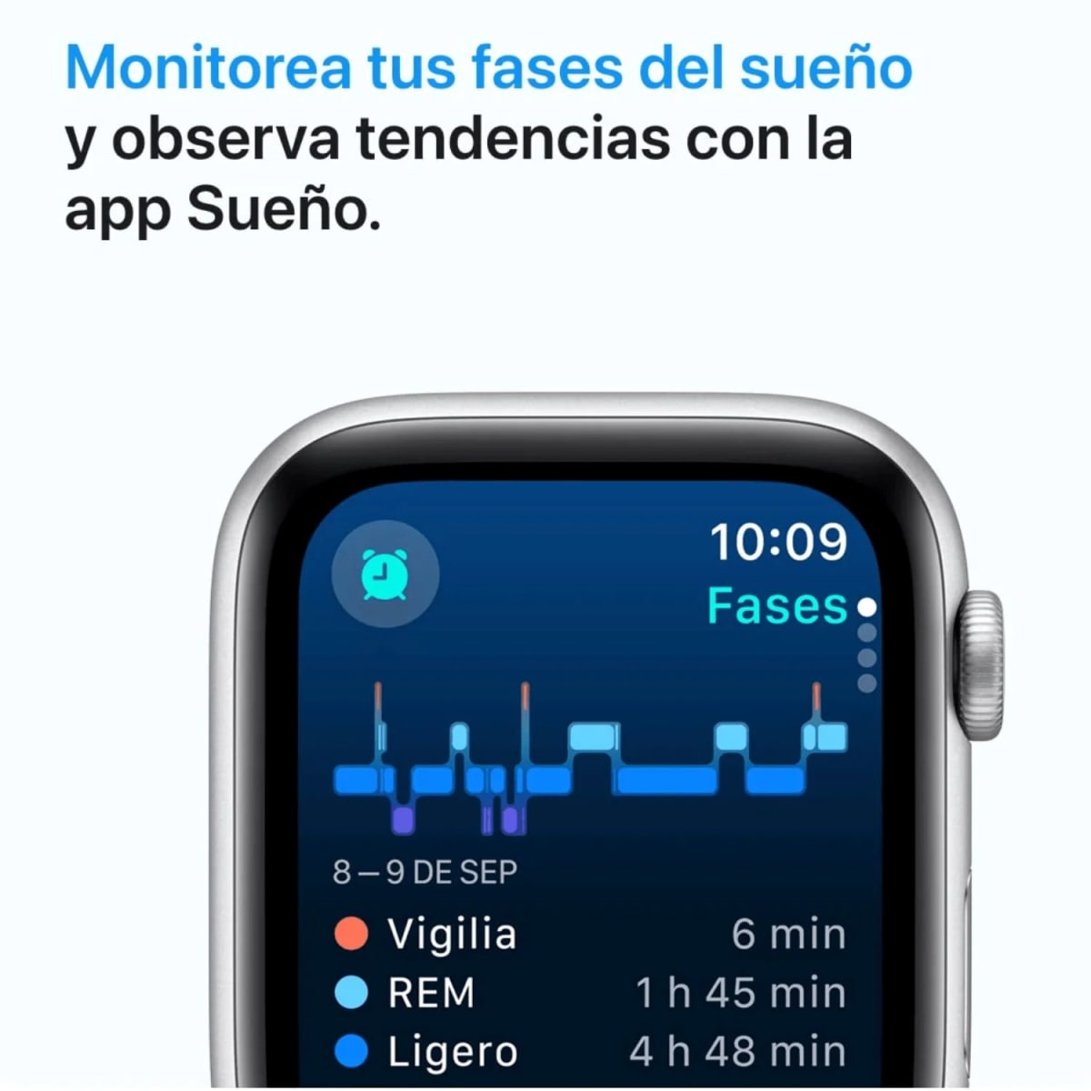 Apple Watch SE 2.ª Gen 2024 Caja Midnight Alum 40mm correa sport Midnight6