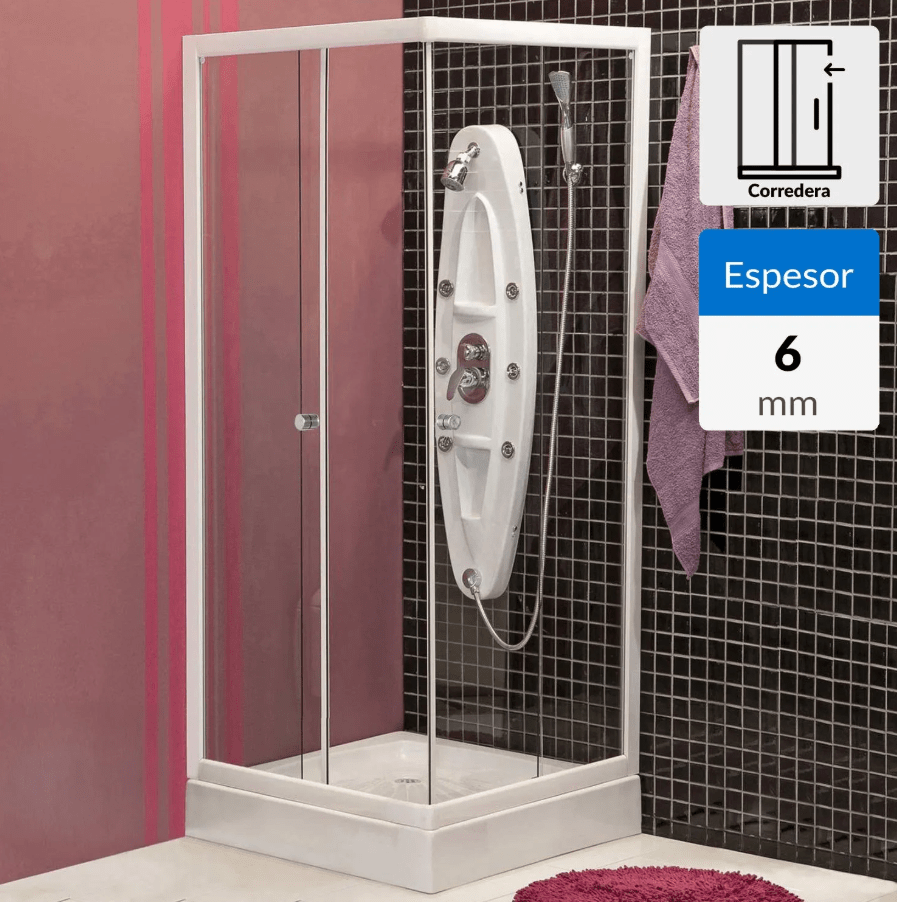 CABINA DE DUCHA SENSI DACQUA   MEDIDAS 80x80x200 CM BLANCA2