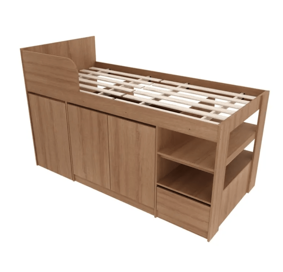 CAMA 1 PLAZA ALMENDRA CON ESCRITORIO Tecnomobili2