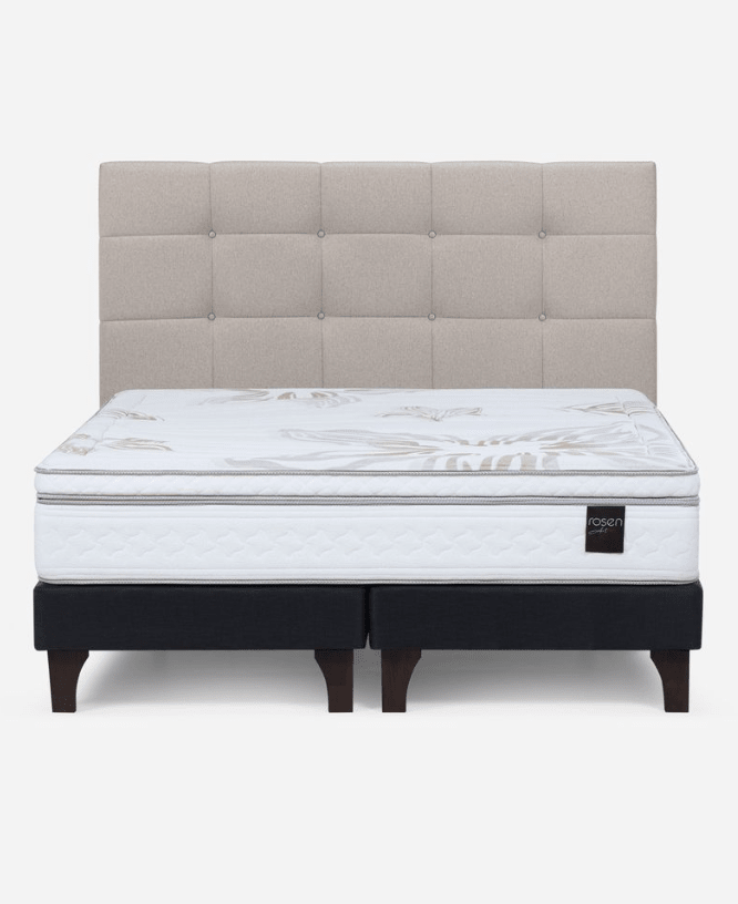 Cama Europea Art 4 Rosen, 2 Plazas, Base Dividida + Respaldo4