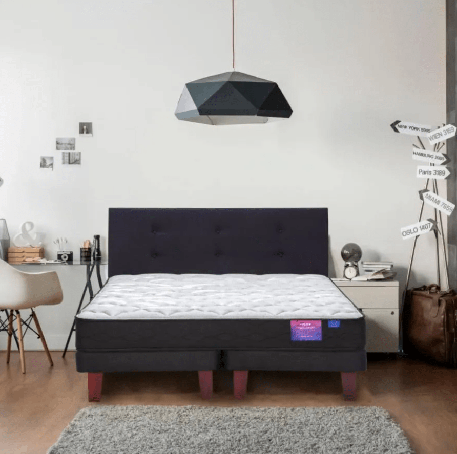 Cama Europea Therapedic Plus 2 Plazas Flex + Set Asturias2